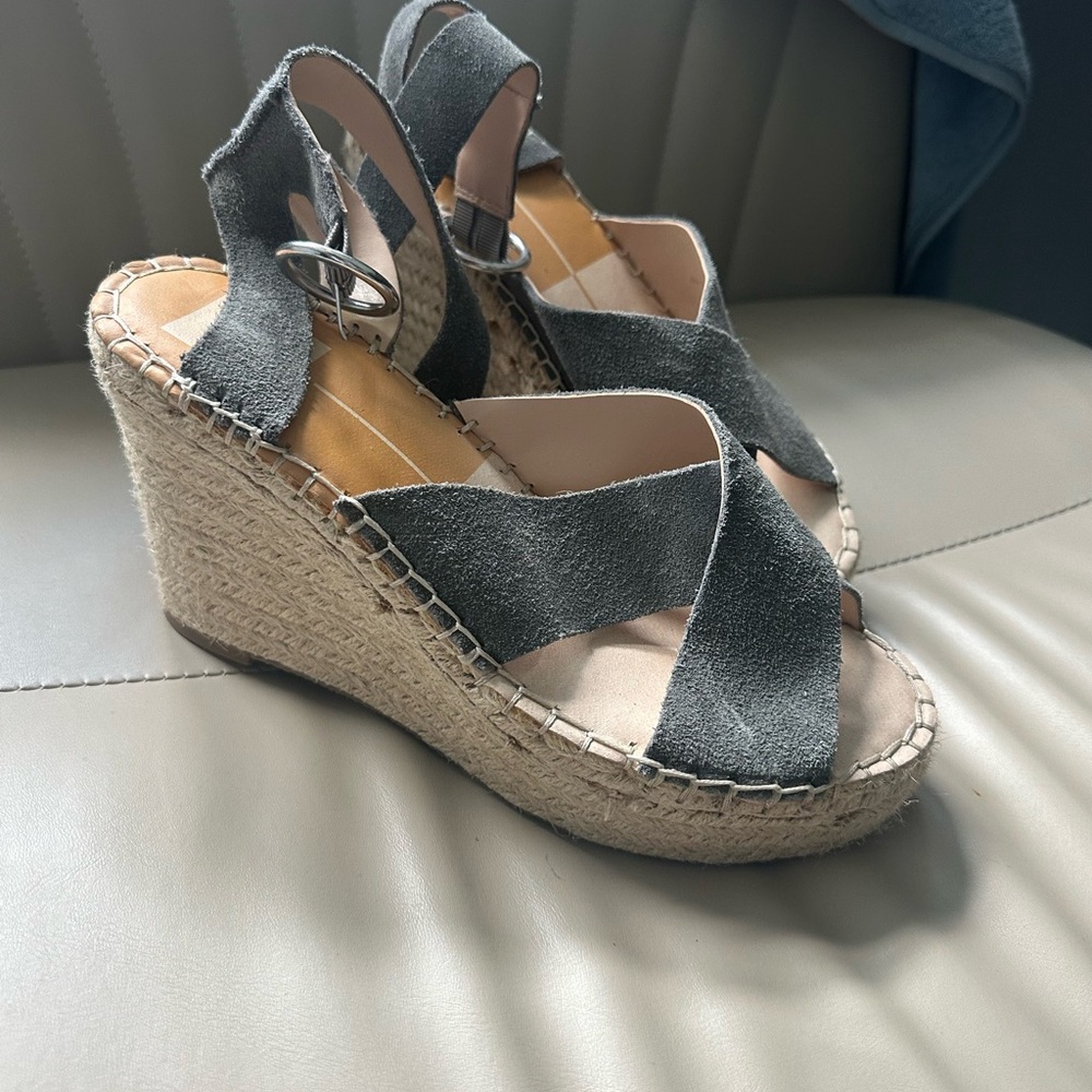 Dolce Vita Gray Wedge Sandals